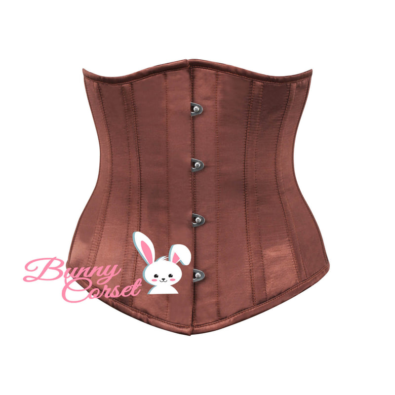 Blaine Bespoke Brown Satin Corset