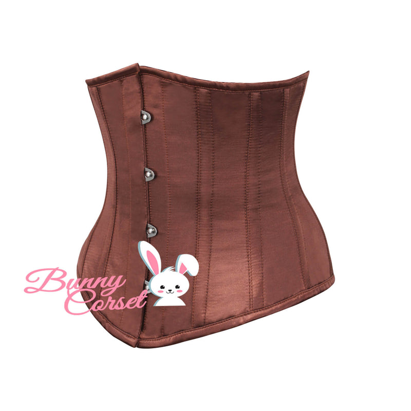 Blaine Bespoke Brown Satin Corset