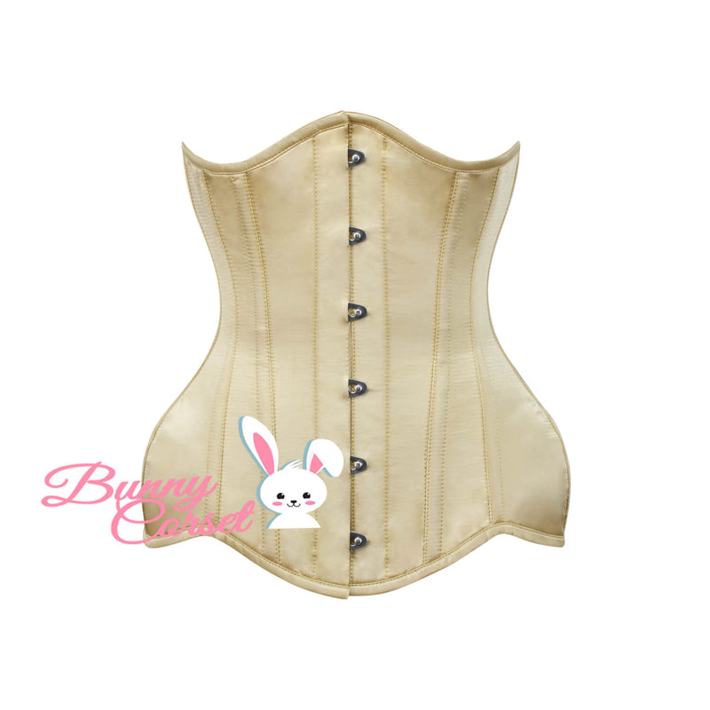 Camille Bespoke Gold Satin Corset