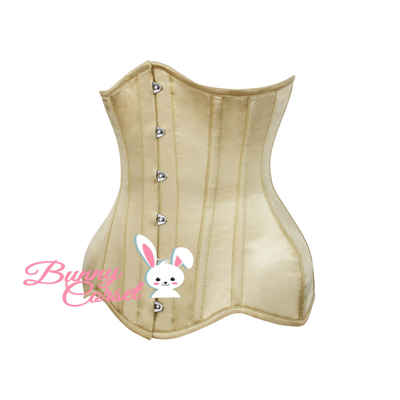 Camille Bespoke Gold Satin Corset