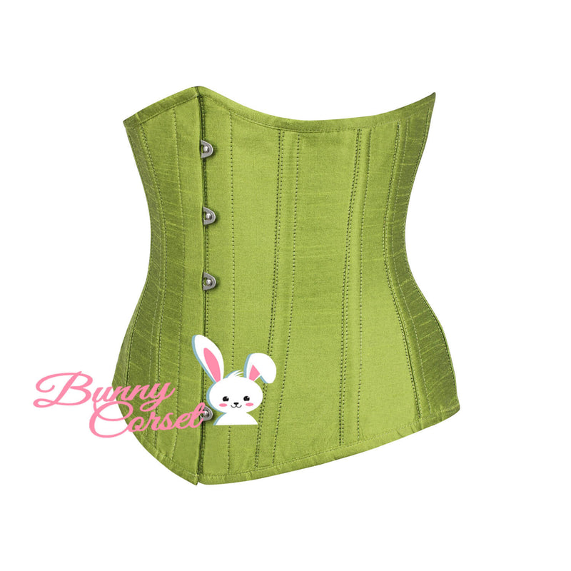 Callie Bespoke Olive Green Corset