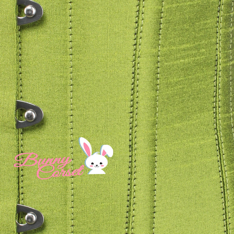 Callie Bespoke Olive Green Corset