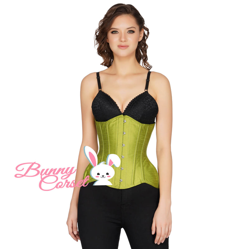 Raisa Bespoke Olive Green Corset