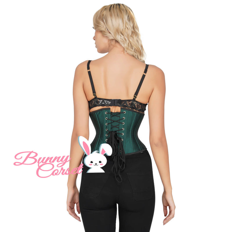 Greip Bespoke Green Waspie Corset