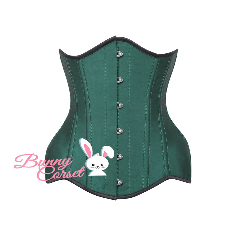 Raji Corset In Green Taffeta