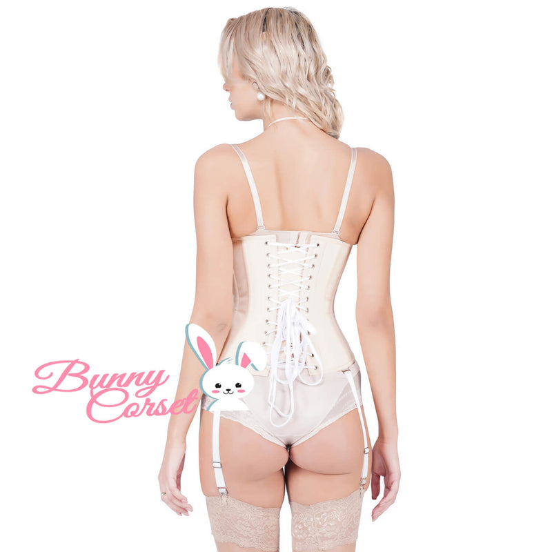 Ginette Bespoke Beige Cotton Corset