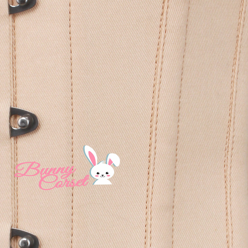 Salcah Bespoke Beige Cotton Corset