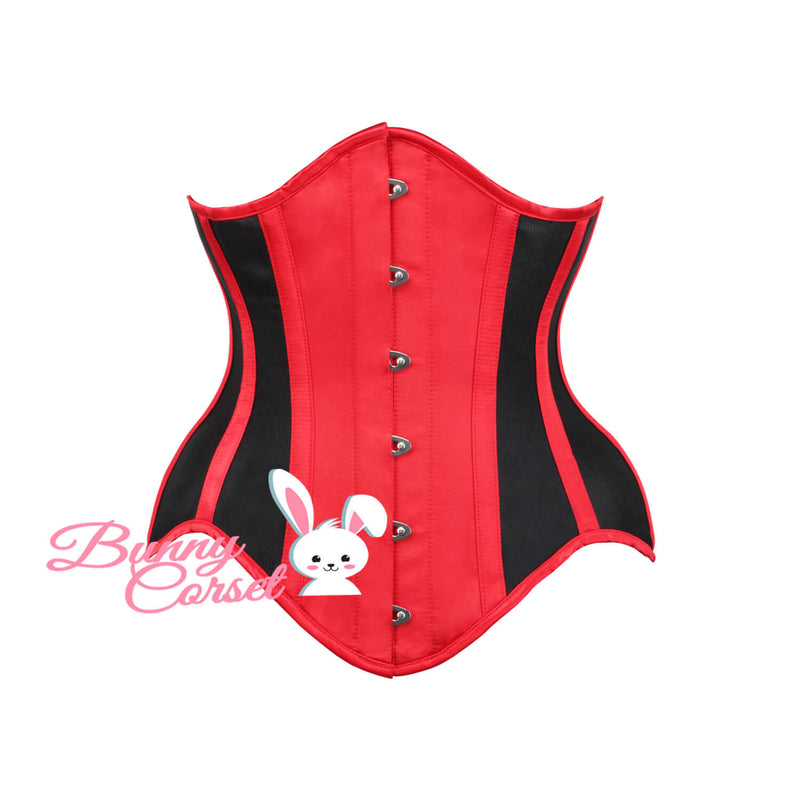 Thyme Bespoke Red Satin Corset