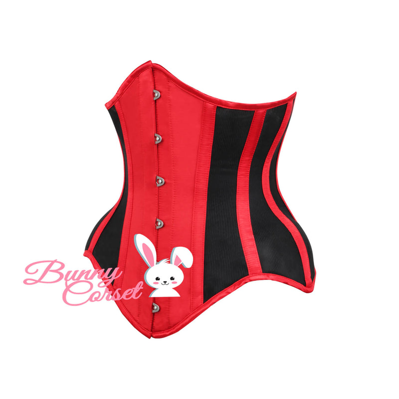Thyme Bespoke Red Satin Corset