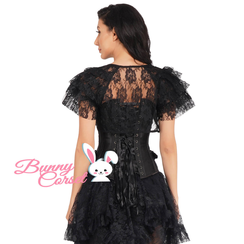 Kensleigh Black Mesh Corset