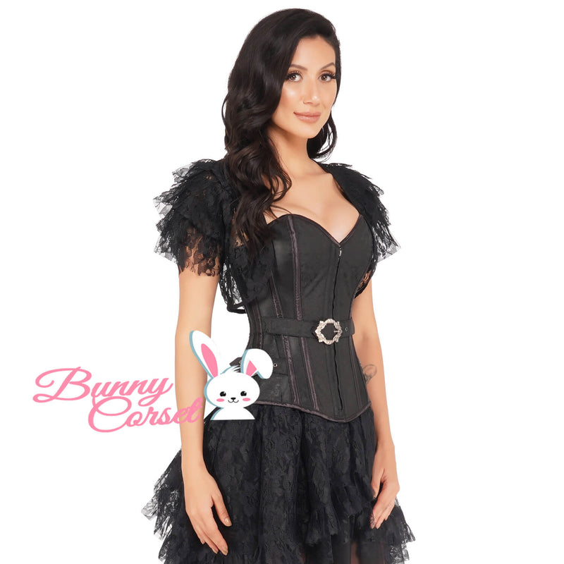 Kensleigh Black Mesh Corset