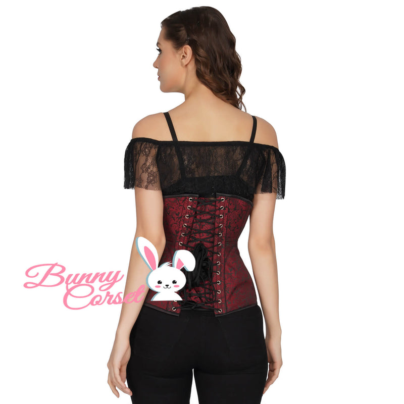 Pazice Bespoke Maroon Corset
