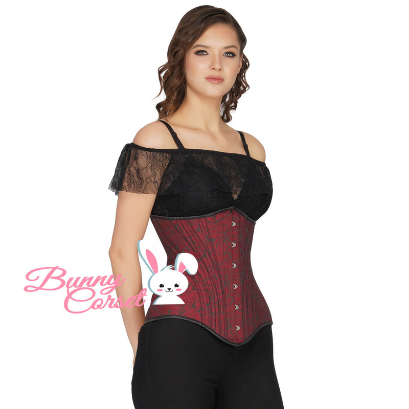 Pazice Bespoke Maroon Corset