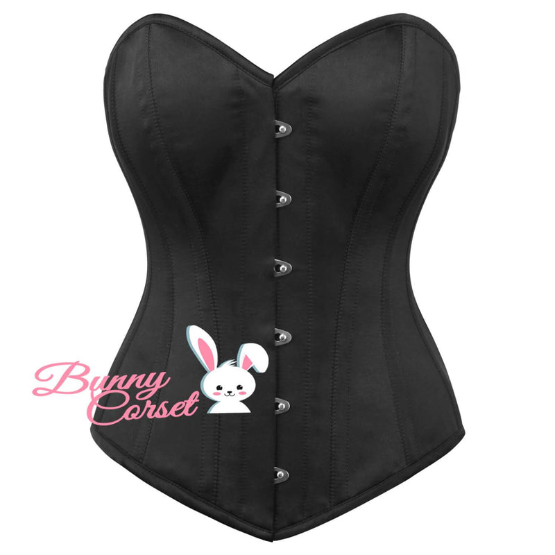Lauran Black Satin Corset