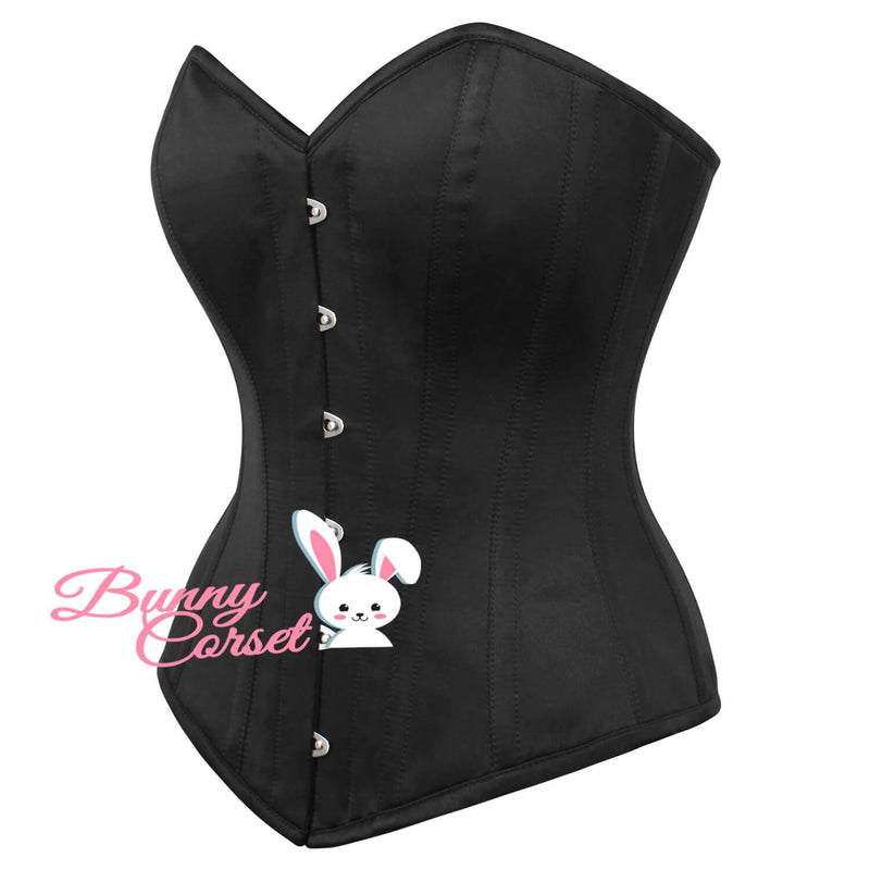 Lauran Black Satin Corset