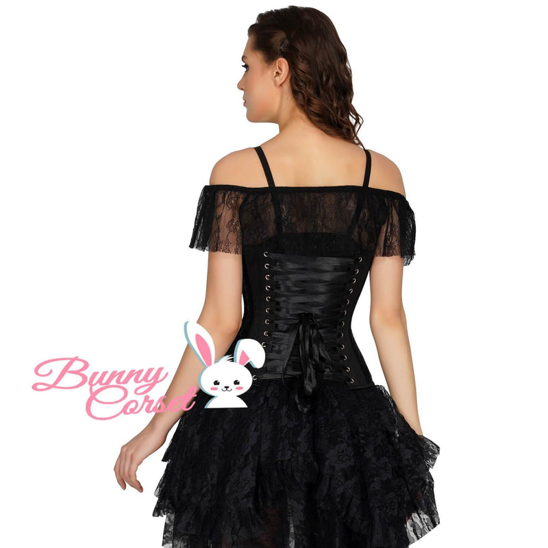 Abriana Mesh Sequin Corset