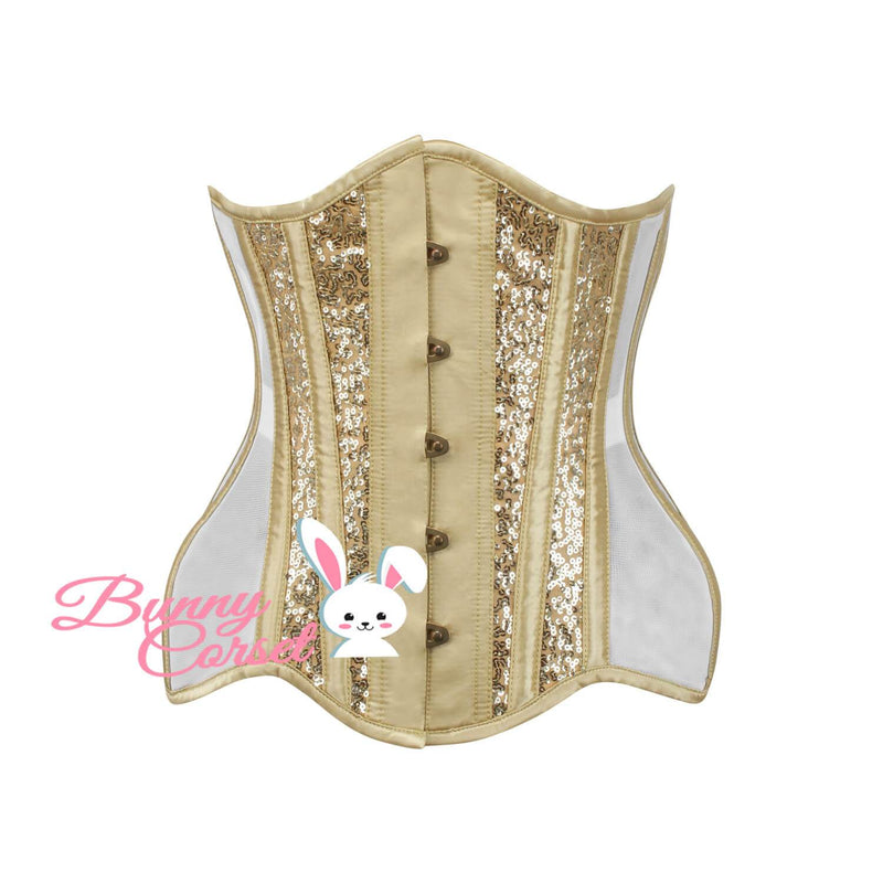Madeleina Mesh Sequin Corset