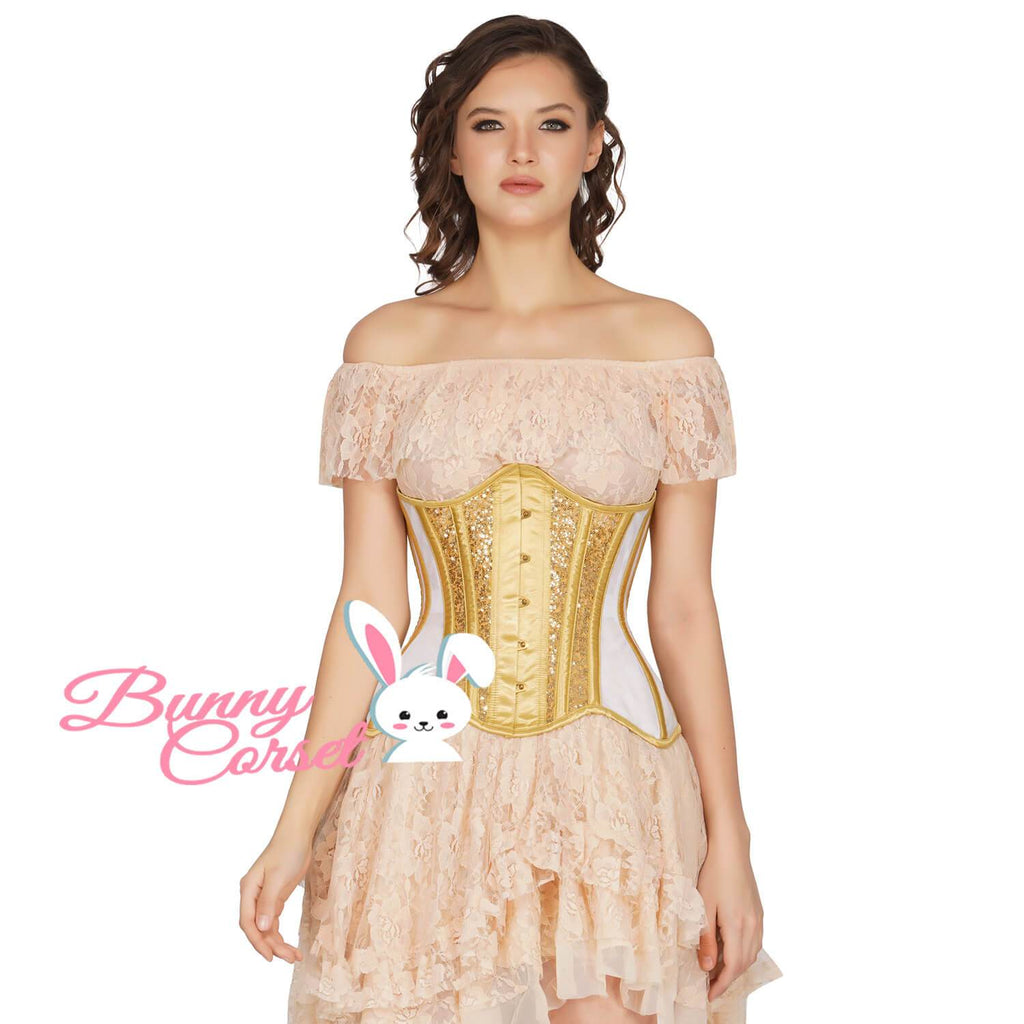 Madeleina Mesh Sequin Corset