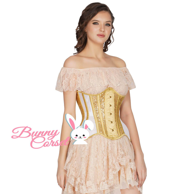 Madeleina Mesh Sequin Corset