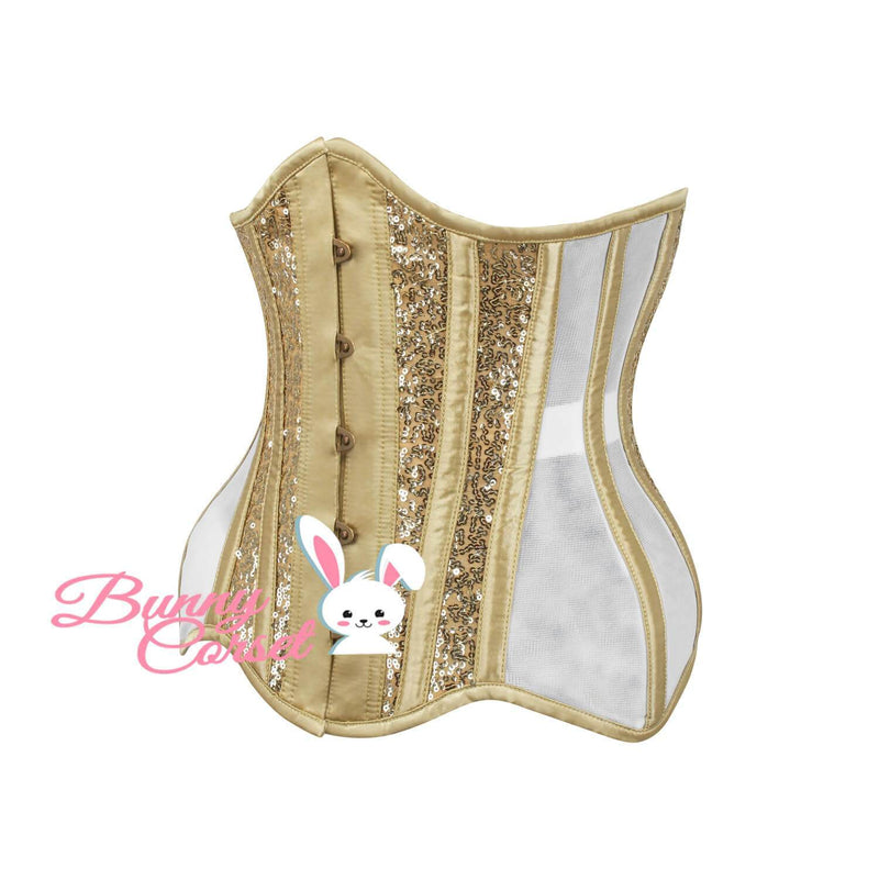 Madeleina Mesh Sequin Corset