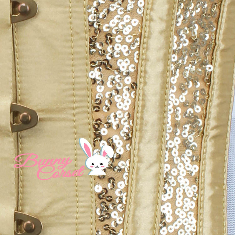 Madeleina Mesh Sequin Corset