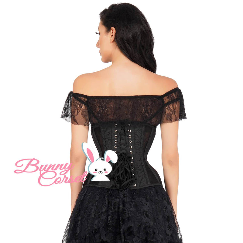 Candyce Black Mesh Corset