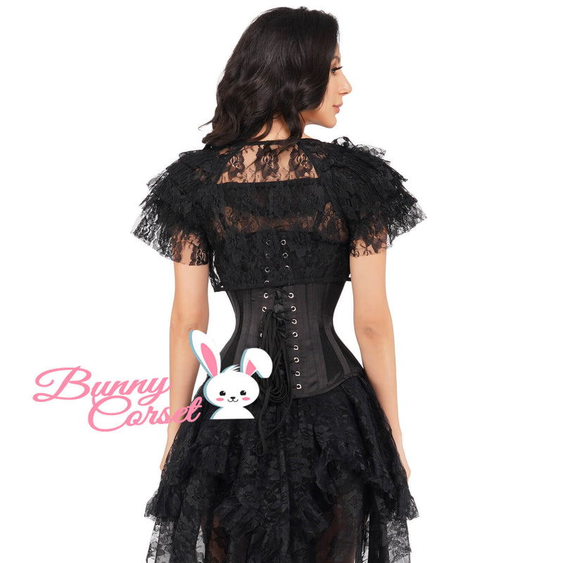 Achaziah Bespoke Black Corset