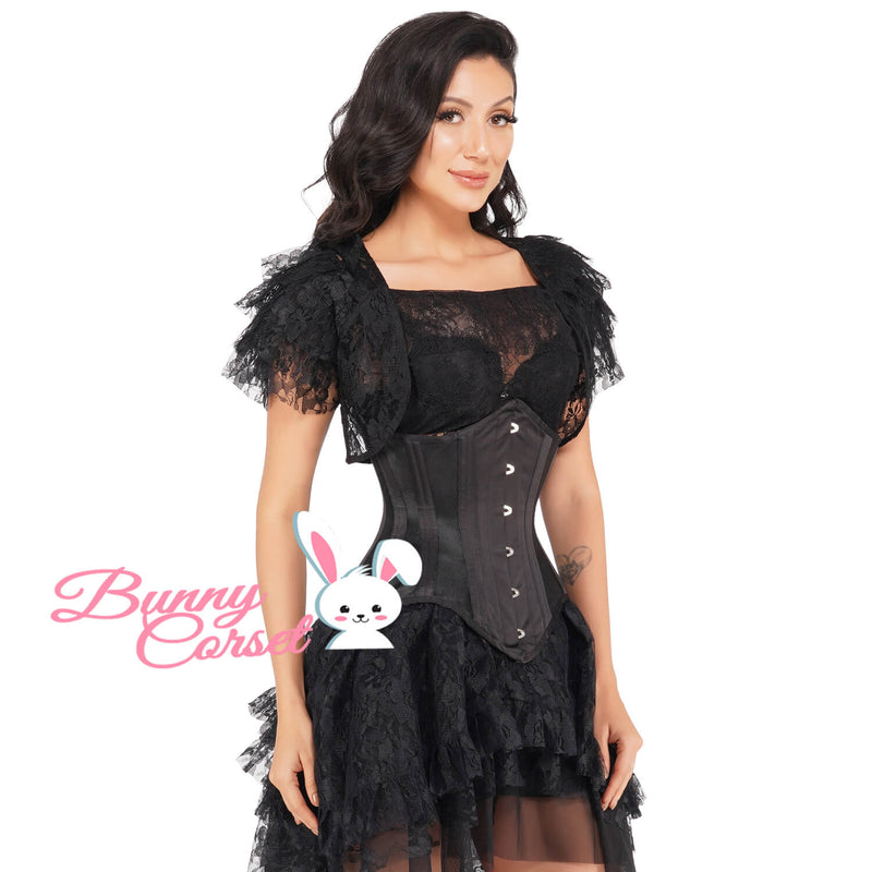 Achaziah Bespoke Black Corset