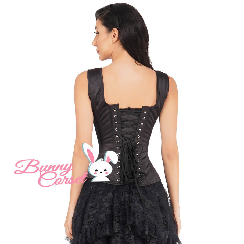 Cannelita Black Satin Corset