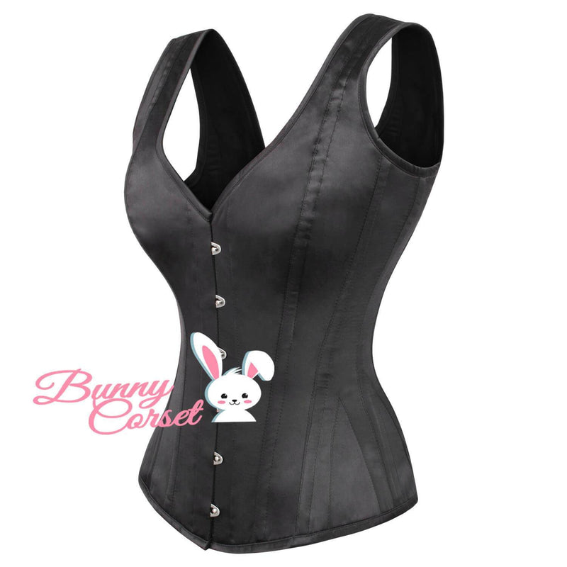 Cannelita Black Satin Corset