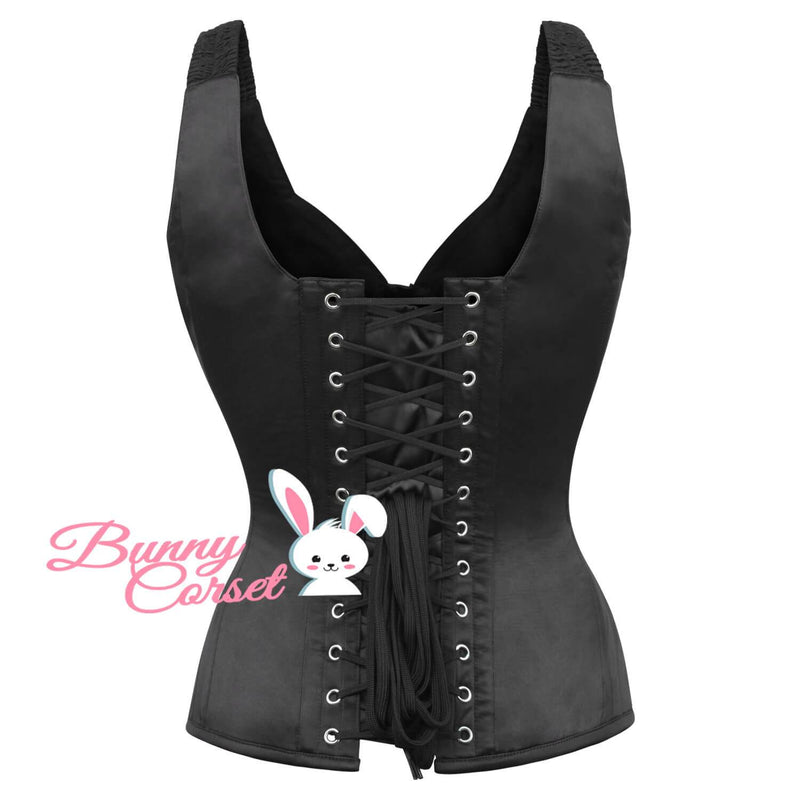 Dannalee Black Satin Corset