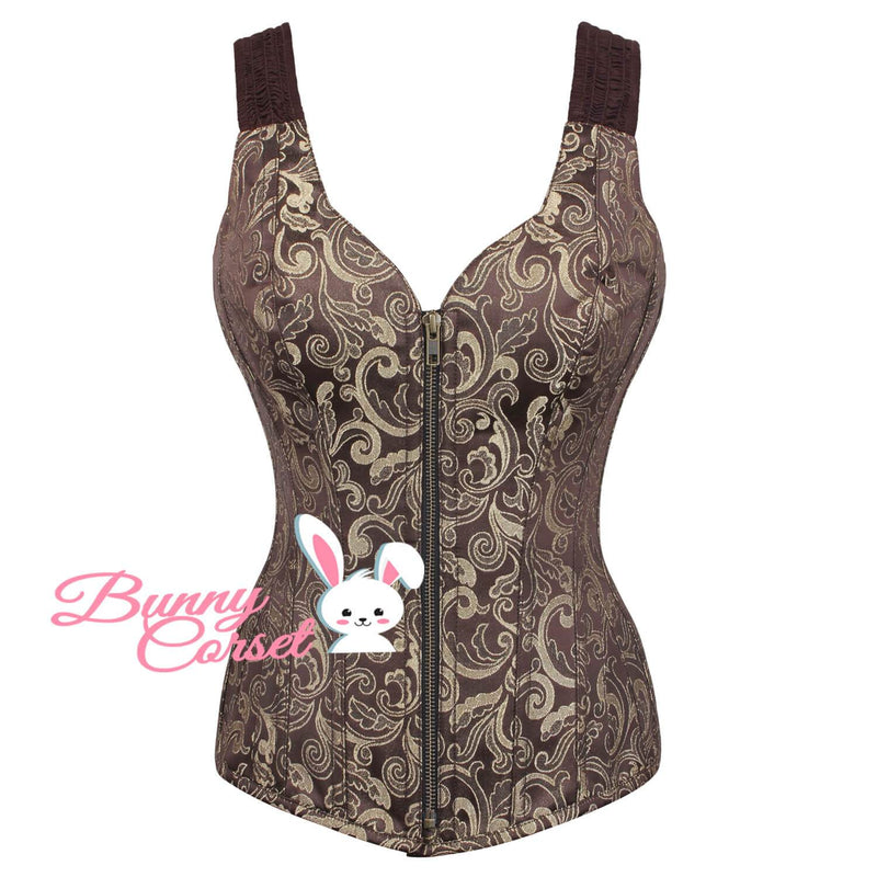 Genisia Overbust Zipper Corset