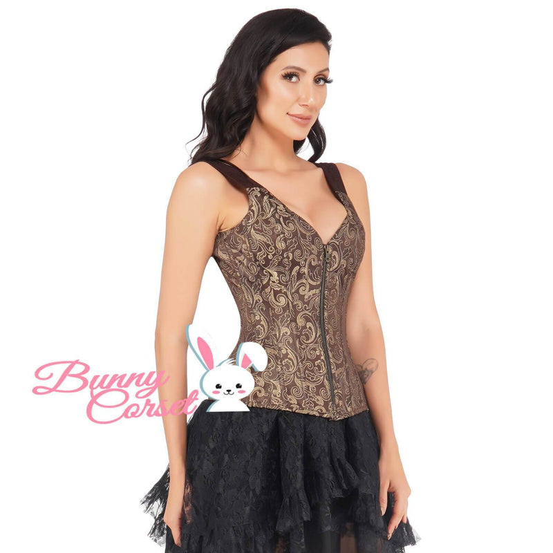 Genisia Overbust Zipper Corset
