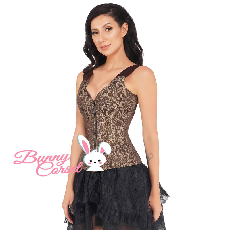 Genisia Overbust Zipper Corset