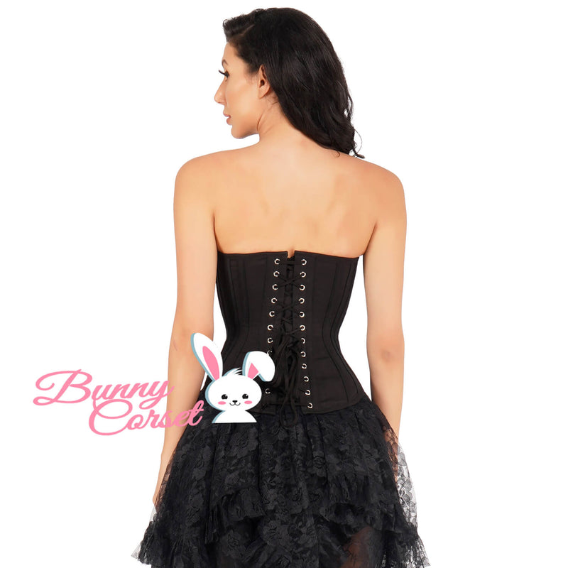 Geonna Black Cotton Corset