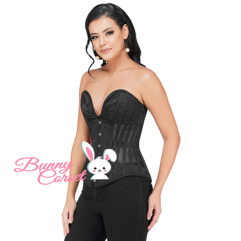 Alice Black Mesh Corset