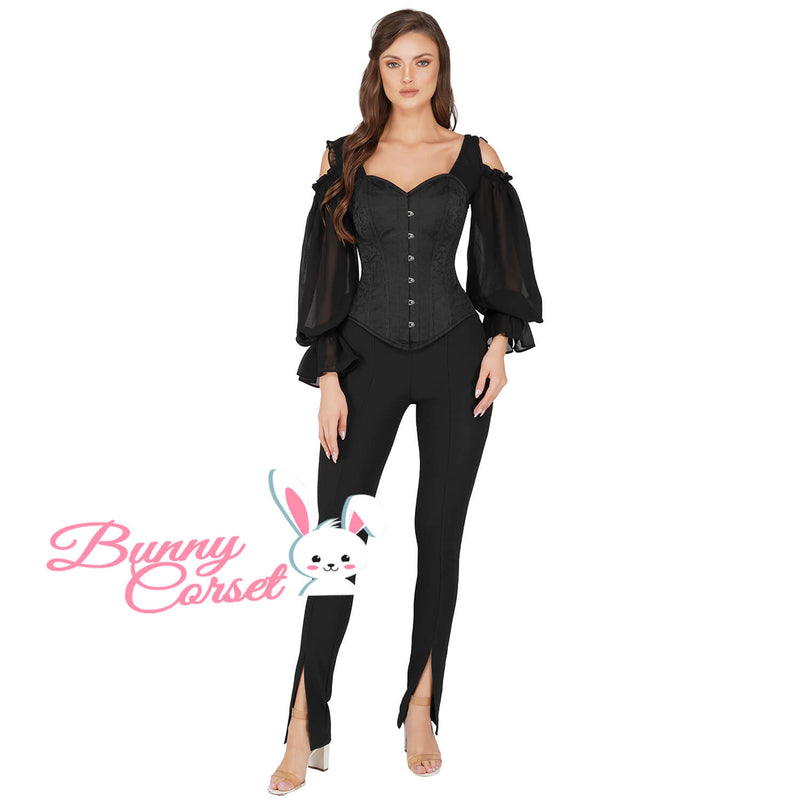 Aubrey Overbust Black Corset