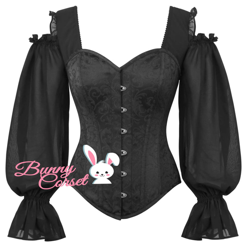 Aubrey Overbust Black Corset
