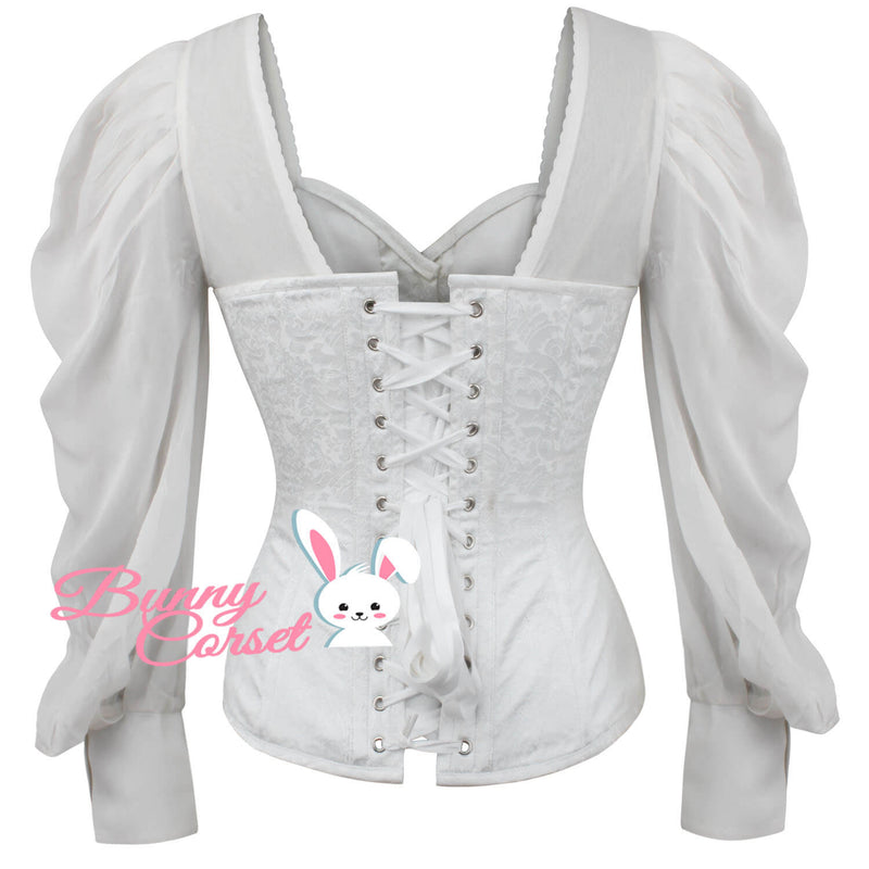 Natalie Overbust White Corset