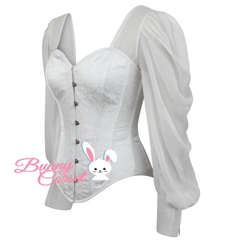 Natalie Overbust White Corset