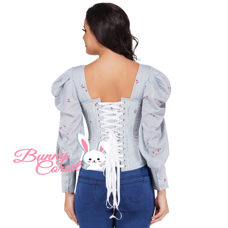 Caroline Cherry Print Corset