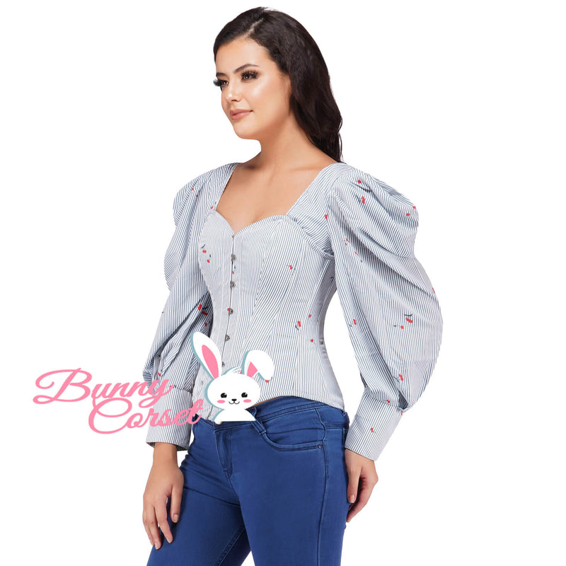 Caroline Cherry Print Corset