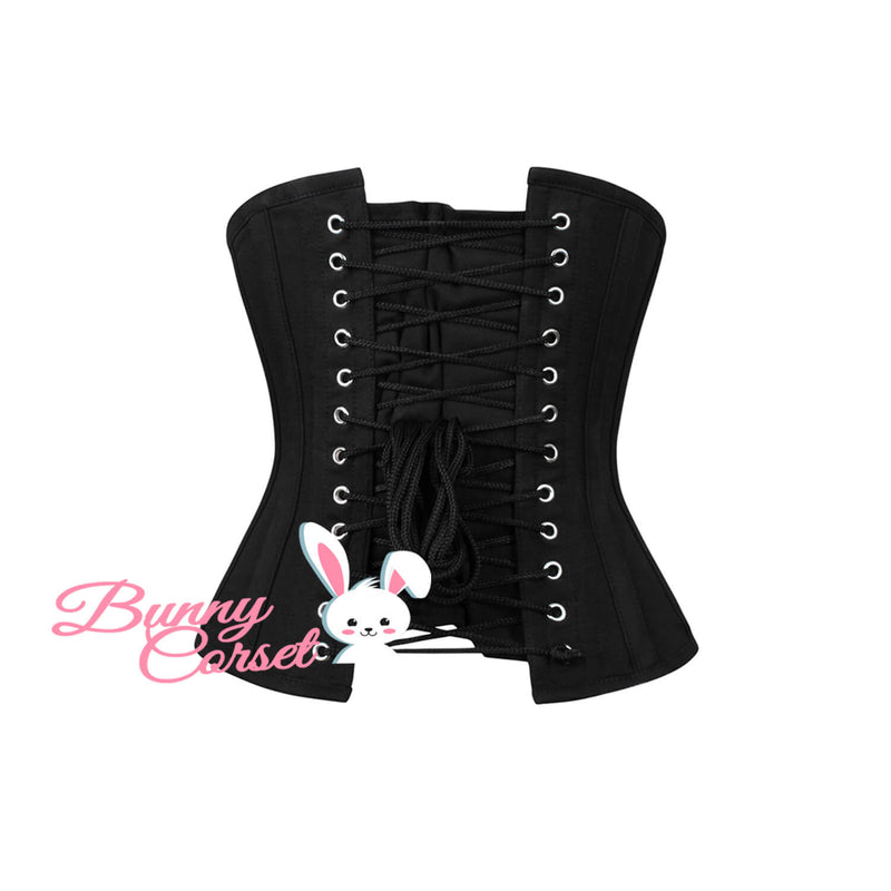 Riley Black Cotton Corset