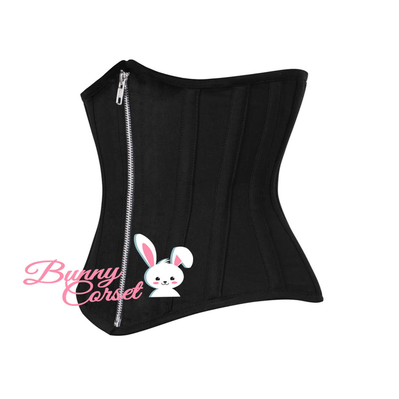 Riley Black Cotton Corset