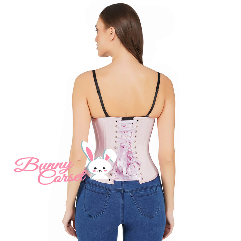 Alaya Bespoke Pink Satin Corset
