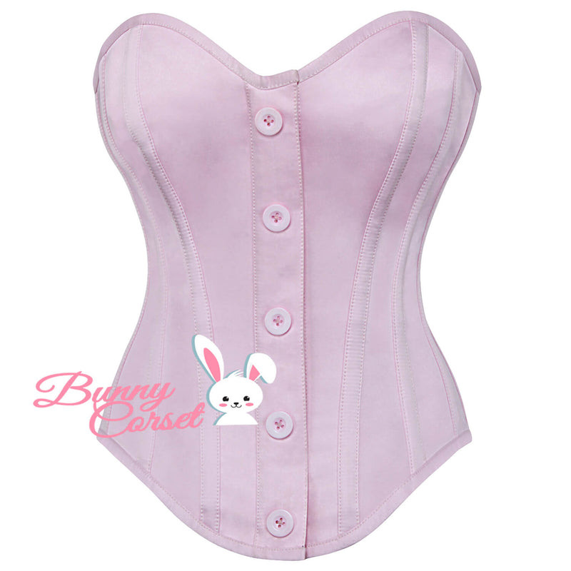 Kylie Pink Satin Corset