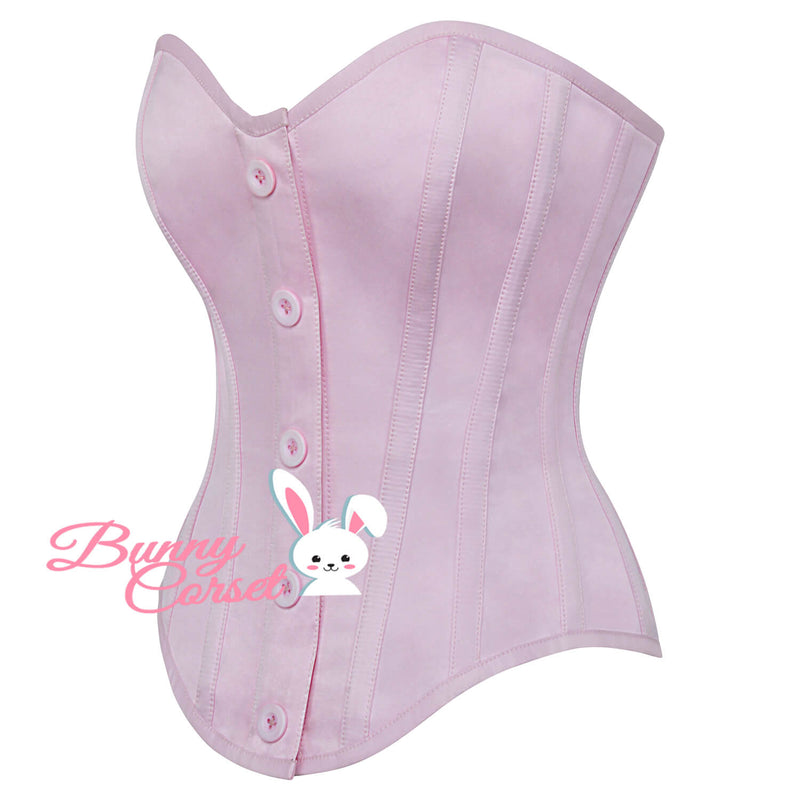 Kylie Pink Satin Corset