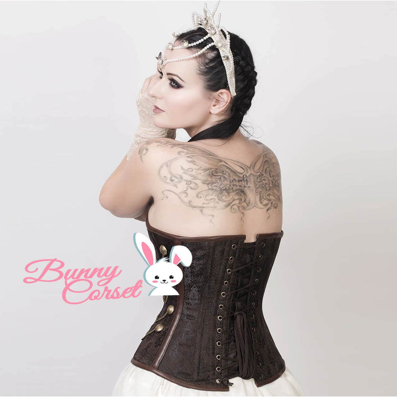 Aliza Overbust Brown Corset