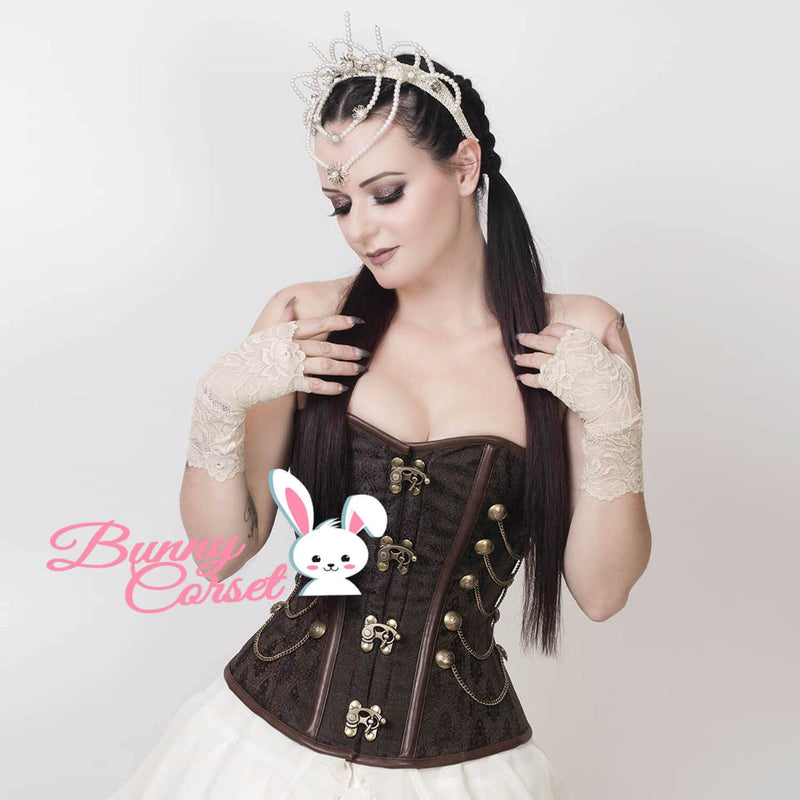 Aliza Overbust Brown Corset
