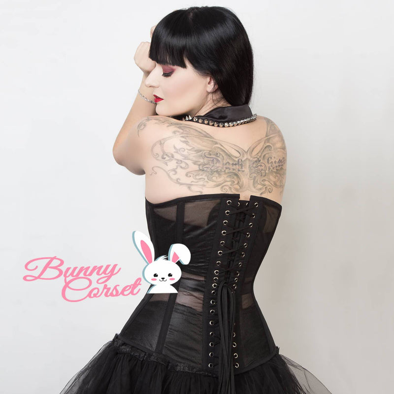Kimber Black Mesh Corset